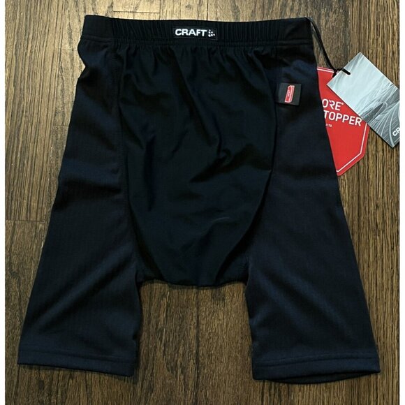 NWT Craft Black Gore Windstopper Base Layer Shorts Men's Size Small - Picture 1 of 7